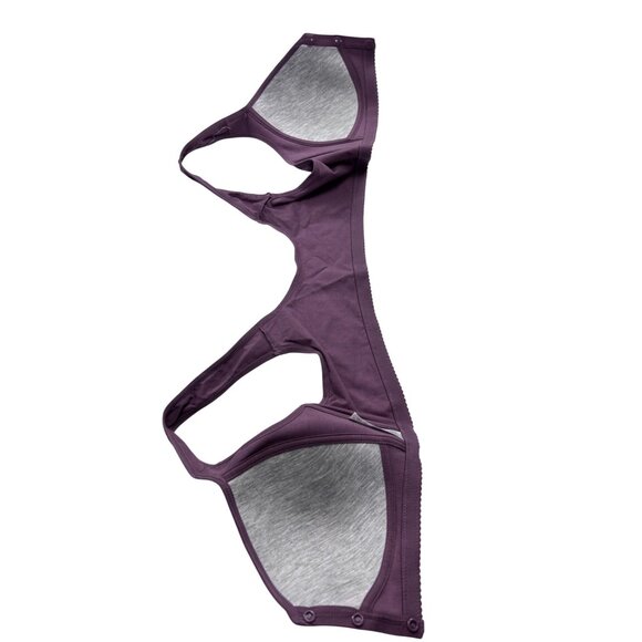 Unbranded Womens Purple Floral Front Closure Bra Size 40C - Picture 4 of 8